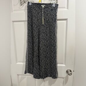 Max studio London Flower print and stripes wide-leg pants size medium trendy